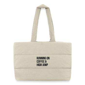 saut en hauteur - Sac shopping matelassé - blanc naturel - Devant