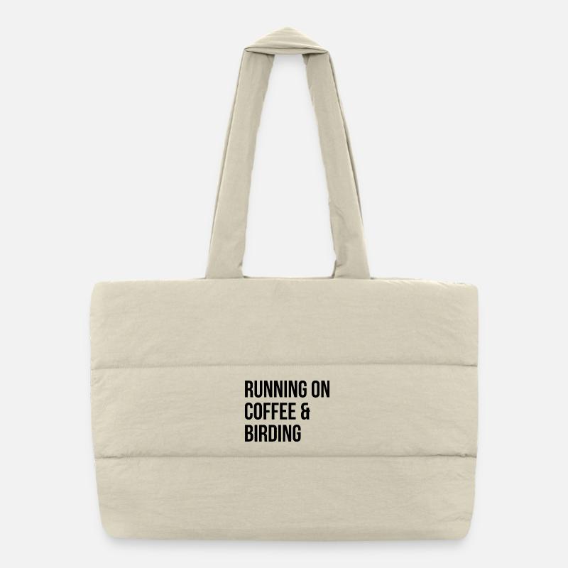 Birding Puffer Shopping Bag