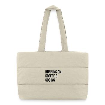 Coding - Puffer Shopping Bag - natural - Front
