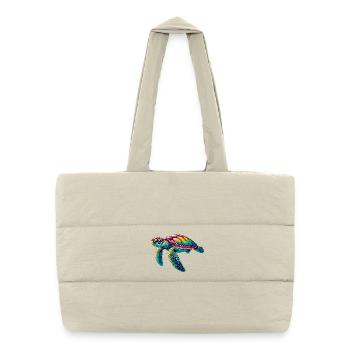 Turtle - Puffer Shopping Bag - natural - Front