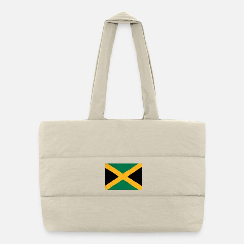 Drapeau de la Jamaïque Sac shopping matelassé