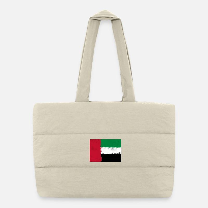 Drapeau des Émirats Arabes Unis Sac shopping matelassé