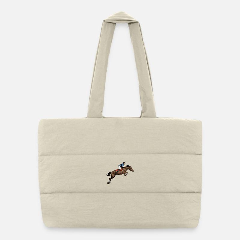Cavalier en mode course Sac shopping matelassé