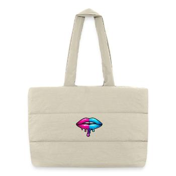 Split Neon Lip Melt - Puffer Shopping Bag - natural - Front