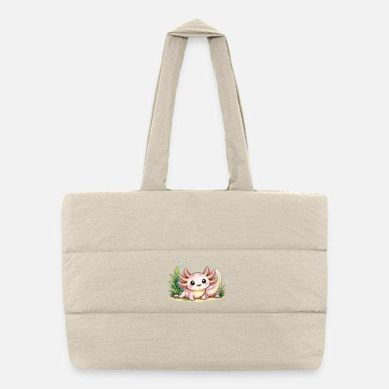 Little creature - Puffer Shopping Bag - natural