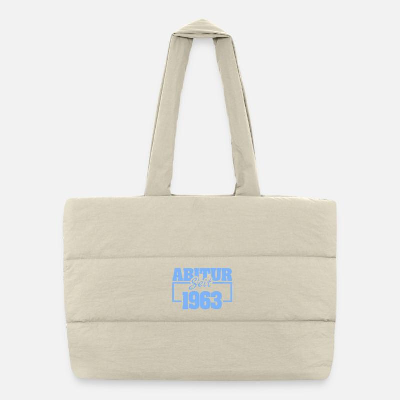 High school graduate 1963 Puffer Shopping Bag