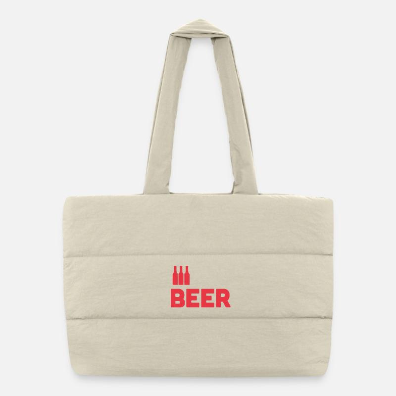 Beer Lovers Puffer Shopping Bag