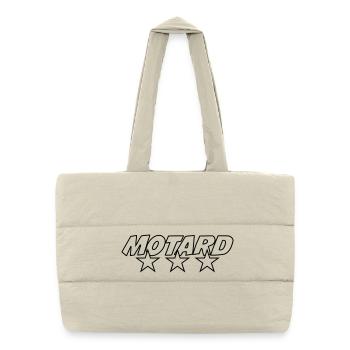 Motard - Sac shopping matelassé - blanc naturel - Devant