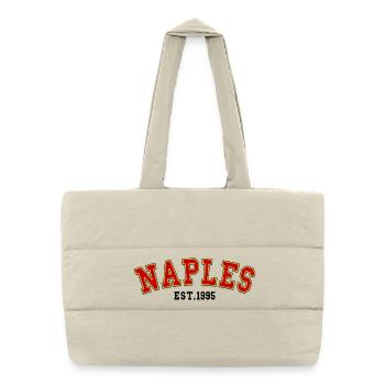 Neapel Est.1995 - Puffer-Einkaufstasche - Naturweiß - Vorne