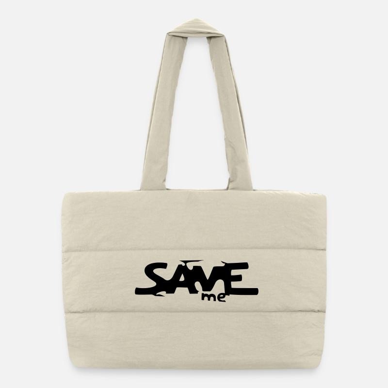 Save me Puffer-Einkaufstasche