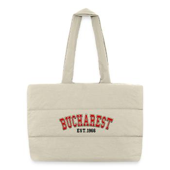 Bucharest Est. 1966 - Puffer Shopping Bag - natural - Front