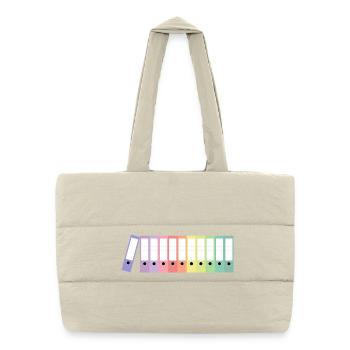 File Folders / Folders - Puffer Shopping Bag - natural - Front
