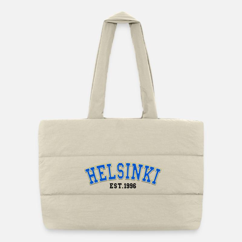 Helsinki gegründet 1996 Puffer-Einkaufstasche