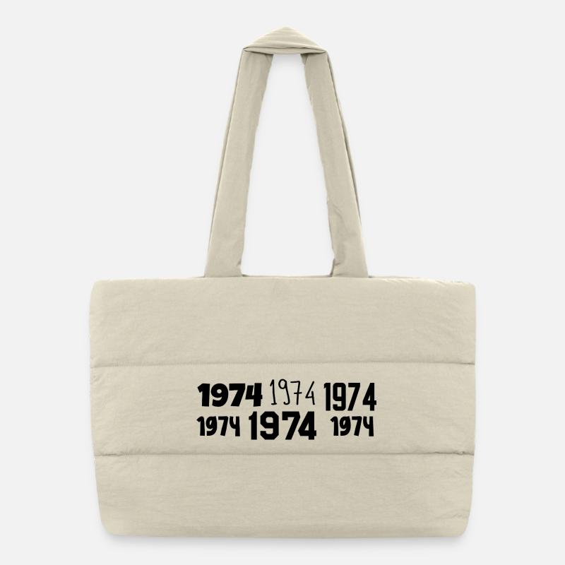 1974 - Awesome since 1974 Puffer Shopping Bag