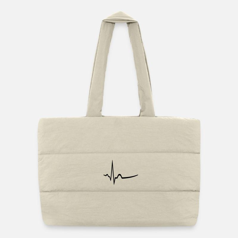 ECG - rythme sinusal - médecin Sac shopping matelassé