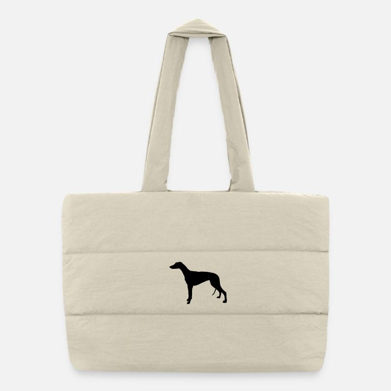 Greyhound Puffer-Einkaufstasche