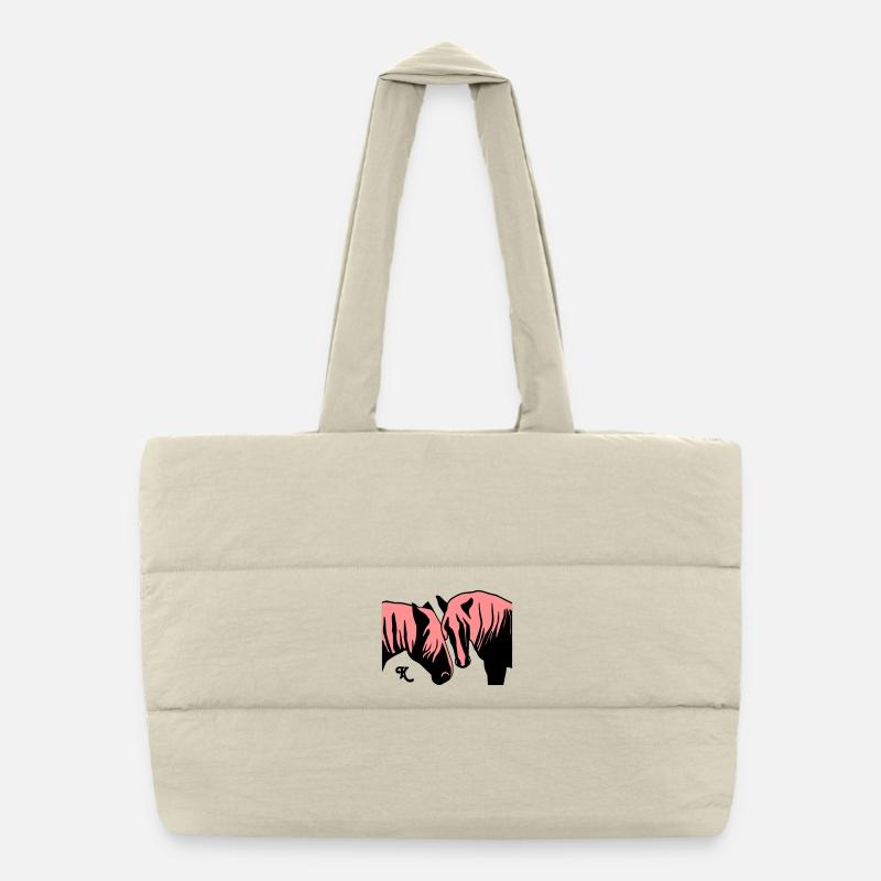 schwarzwald_maedels_grau Puffer-Einkaufstasche