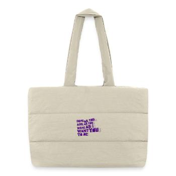nirvana - come as you are - Puffer Shopping Bag - natural - Front