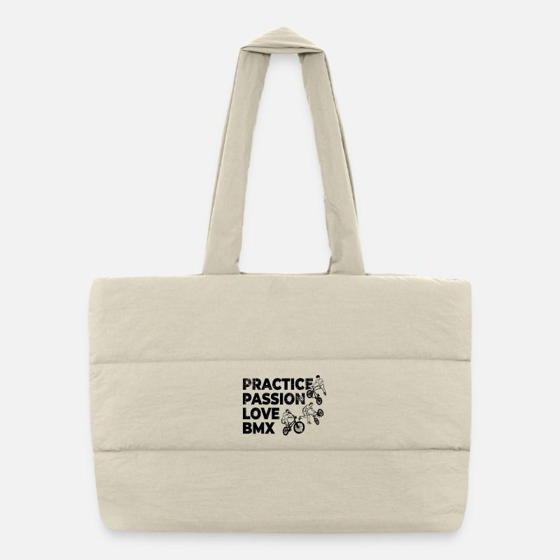 Pratiquer Passion Amour BMX Sac shopping matelassé