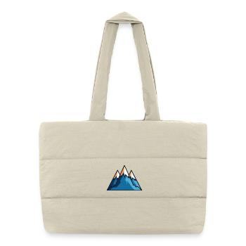 Mountains - Puffer Shopping Bag - natural - Front