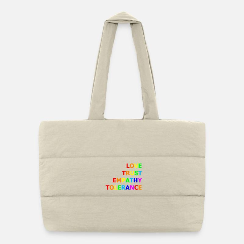 Values_1 Puffer-Einkaufstasche