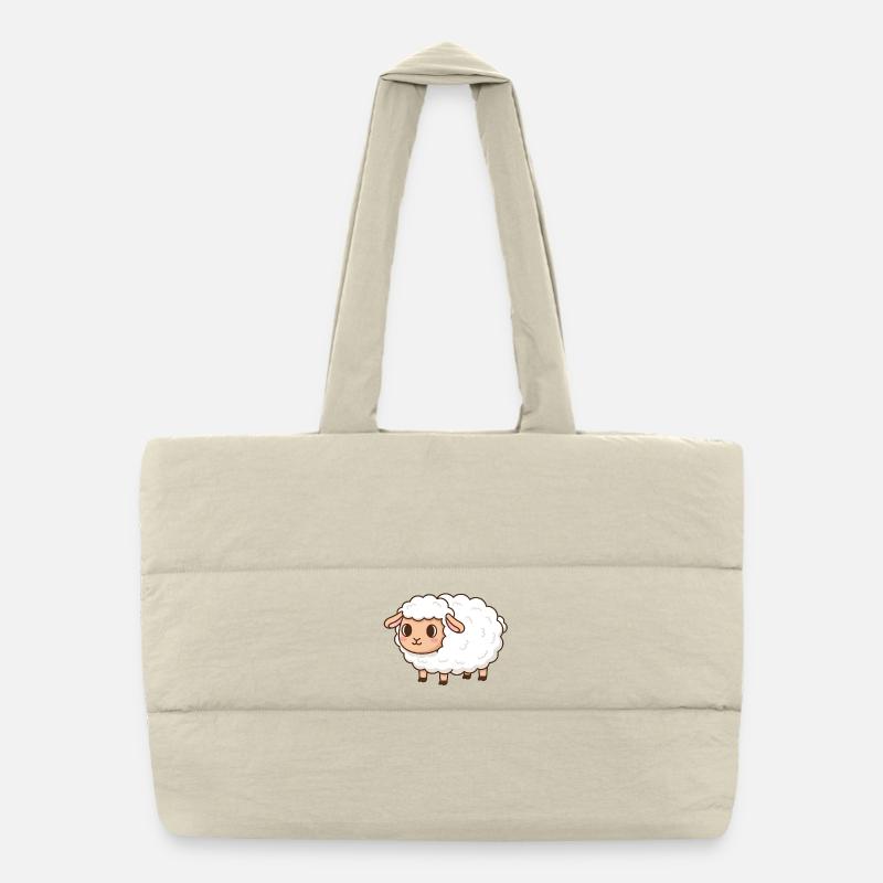 Sheep Puffer Shopping Bag