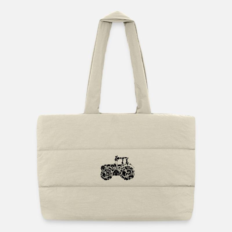 Tracteur Sac shopping matelassé