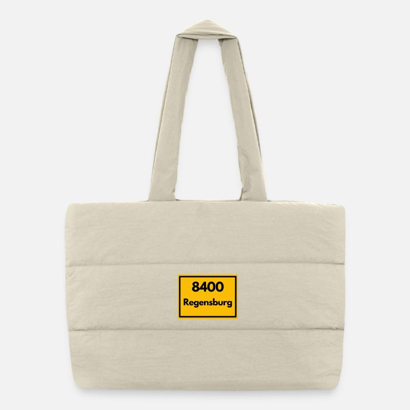 ANCIEN CODE POSTAL RÉTRO 8400 REGENSBURG Sac shopping matelassé