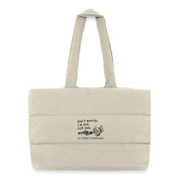 55th Anniversary - 55th Anniversary Humor Gift - Puffer Shopping Bag - natural - Front