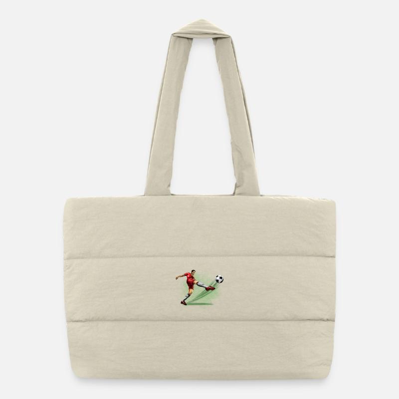 soccer player Sac shopping matelassé