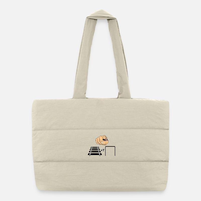 Thou Doest Not Spur Puffer Shopping Bag