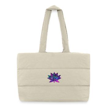Every Dream Starts with an Idea – Lotus Flower - Puffer Shopping Bag - natural - Front