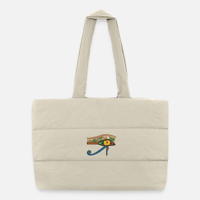 Eye of RA Puffer Shopping Bag