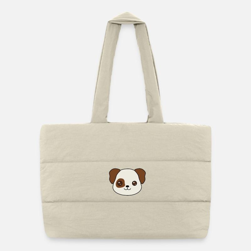 conception de dessin animé de chiot charmant Sac shopping matelassé