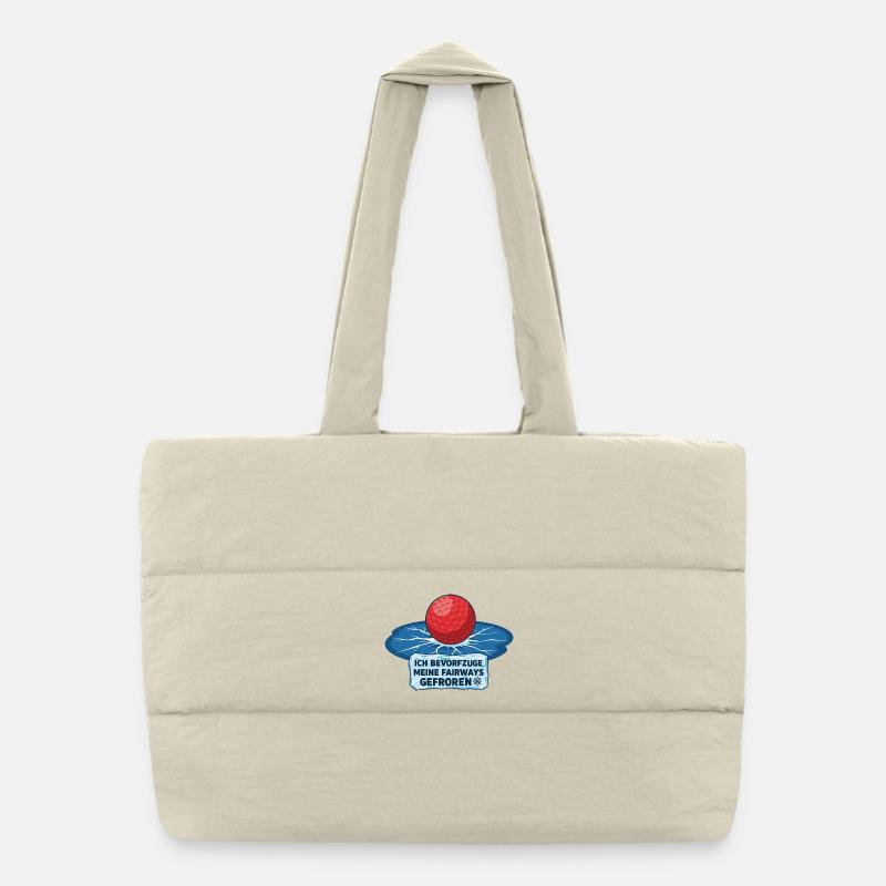 Allées gelées Sac shopping matelassé