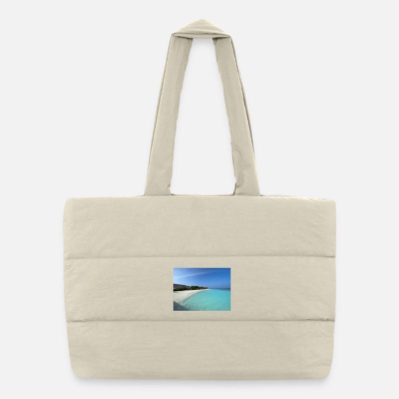 Côte tropicale Blue Water Maldives Sac shopping matelassé