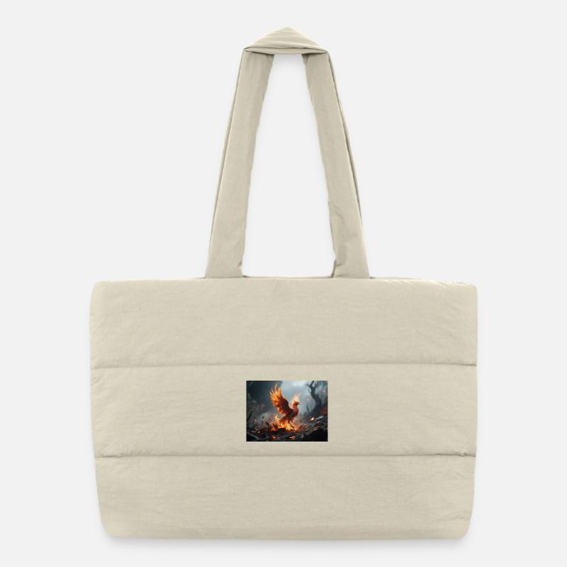Feuerphönix Aufstieg Puffer-Einkaufstasche