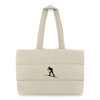 Ski alpinisme - Sac shopping matelassé - blanc naturel - Devant