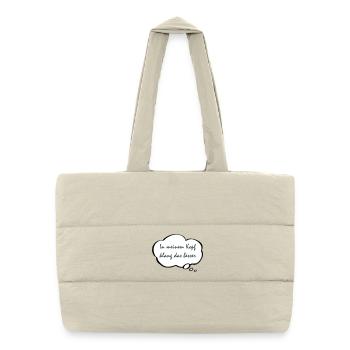Ça sonnait mieux dans ma tête - Sac shopping matelassé - blanc naturel - Devant