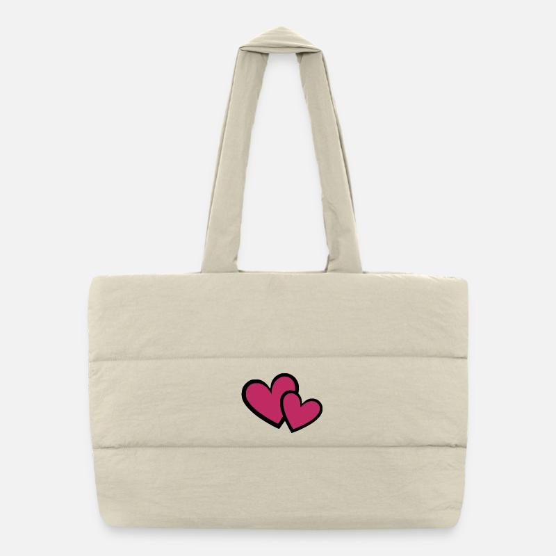 Valentinstag Herz Valentinstag Geschenk  Puffer-Einkaufstasche