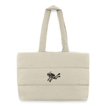 skeleton - Puffer Shopping Bag - natural - Front
