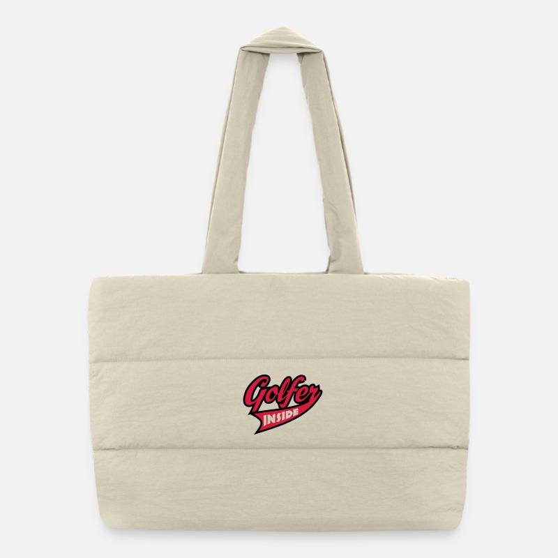 golf - Puffer Shopping Bag - natural