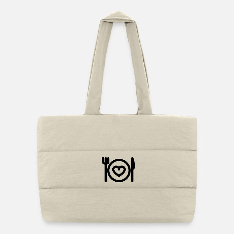 Illustration de flore exotique dans des tons pastel Sac shopping matelassé