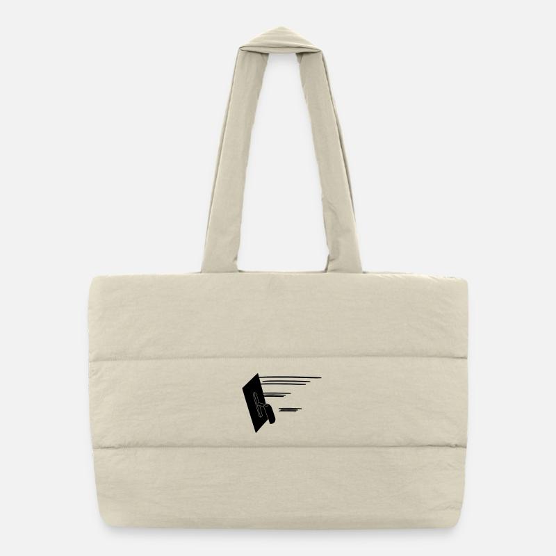 Logo Stucadoortroffel for stucco door in action Puffer Shopping Bag