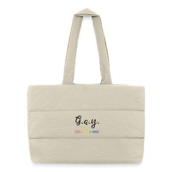 LGBT Pride Month - G.A.Y - Girls are yummy - Puffer Shopping Bag - natural - Front