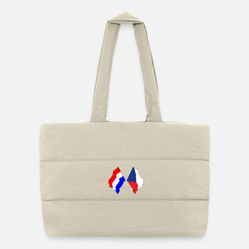 Drapeau des Pays-Bas, République tchèque Sac shopping matelassé