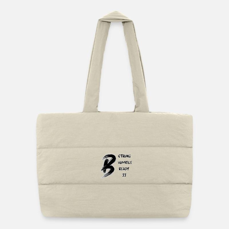 Be JJ – Fort, humble, prêt | Conception de Jiu Jitsu Sac shopping matelassé