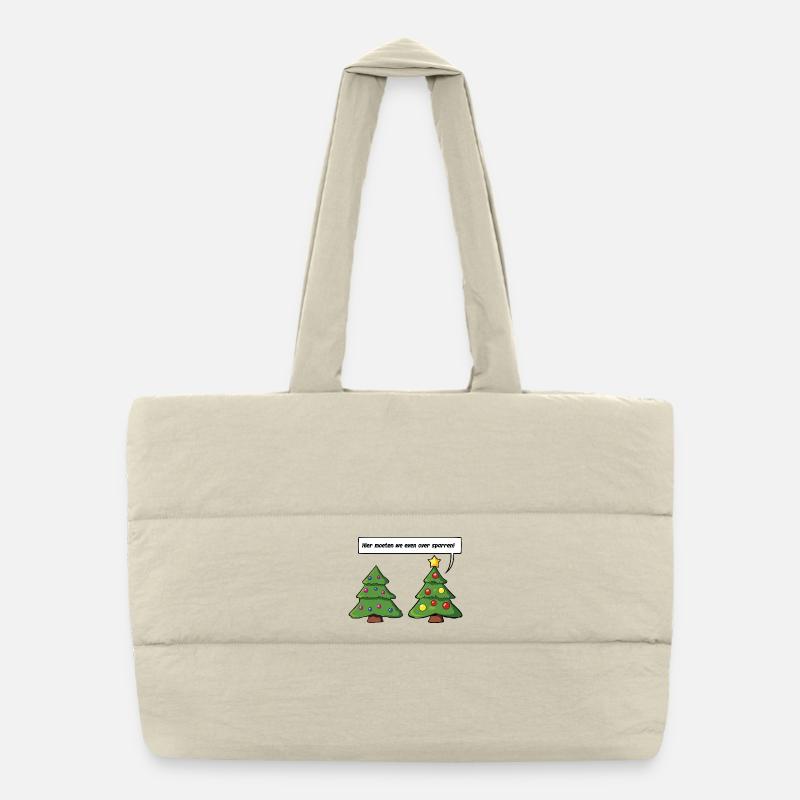 Christmas tree sparring partner Puffer Shopping Bag