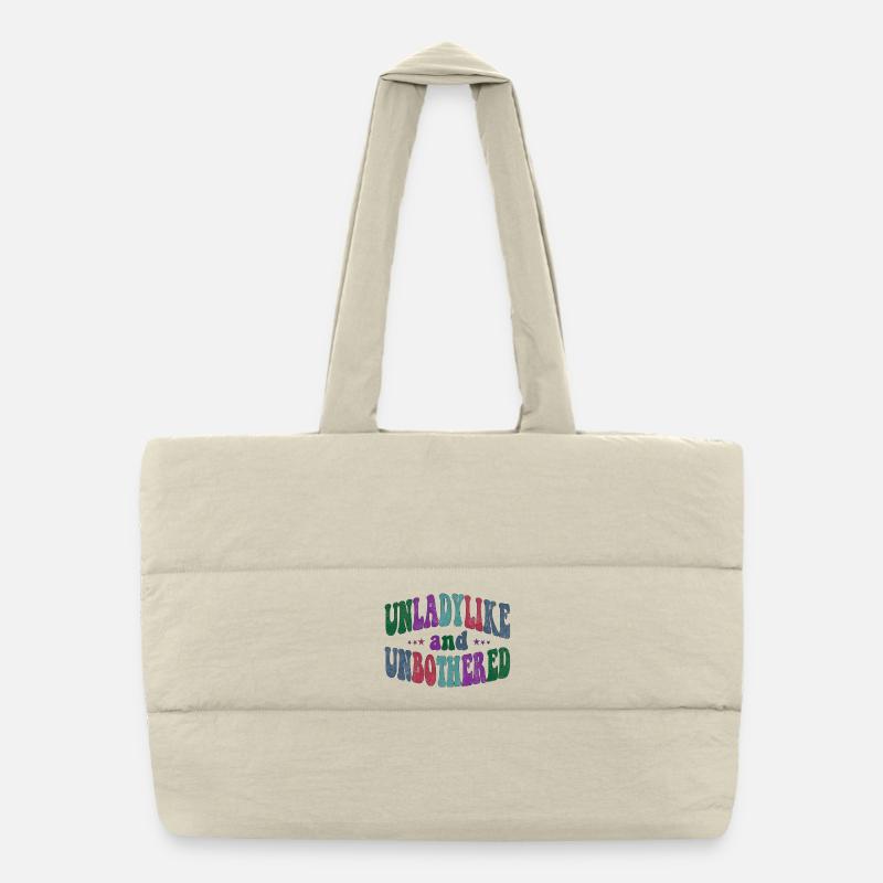 Pas digne d’une dame et sans être dérangée Sac shopping matelassé