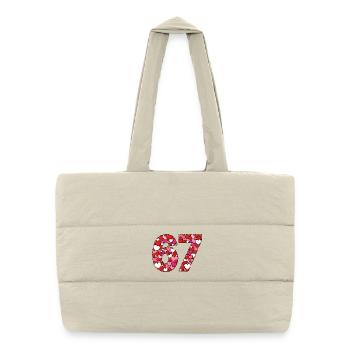 67 Valentine's Day Hearts - Puffer Shopping Bag - natural - Front